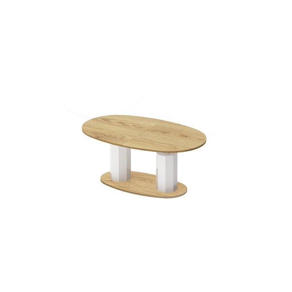 Ławostół rozkładany BARLETTA - Wariant Kolorystyczny: Dąb słoneczny / Biały - Hubertus